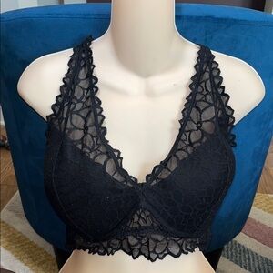 PINK Victoria's Secret Black Lace Bralette - DD